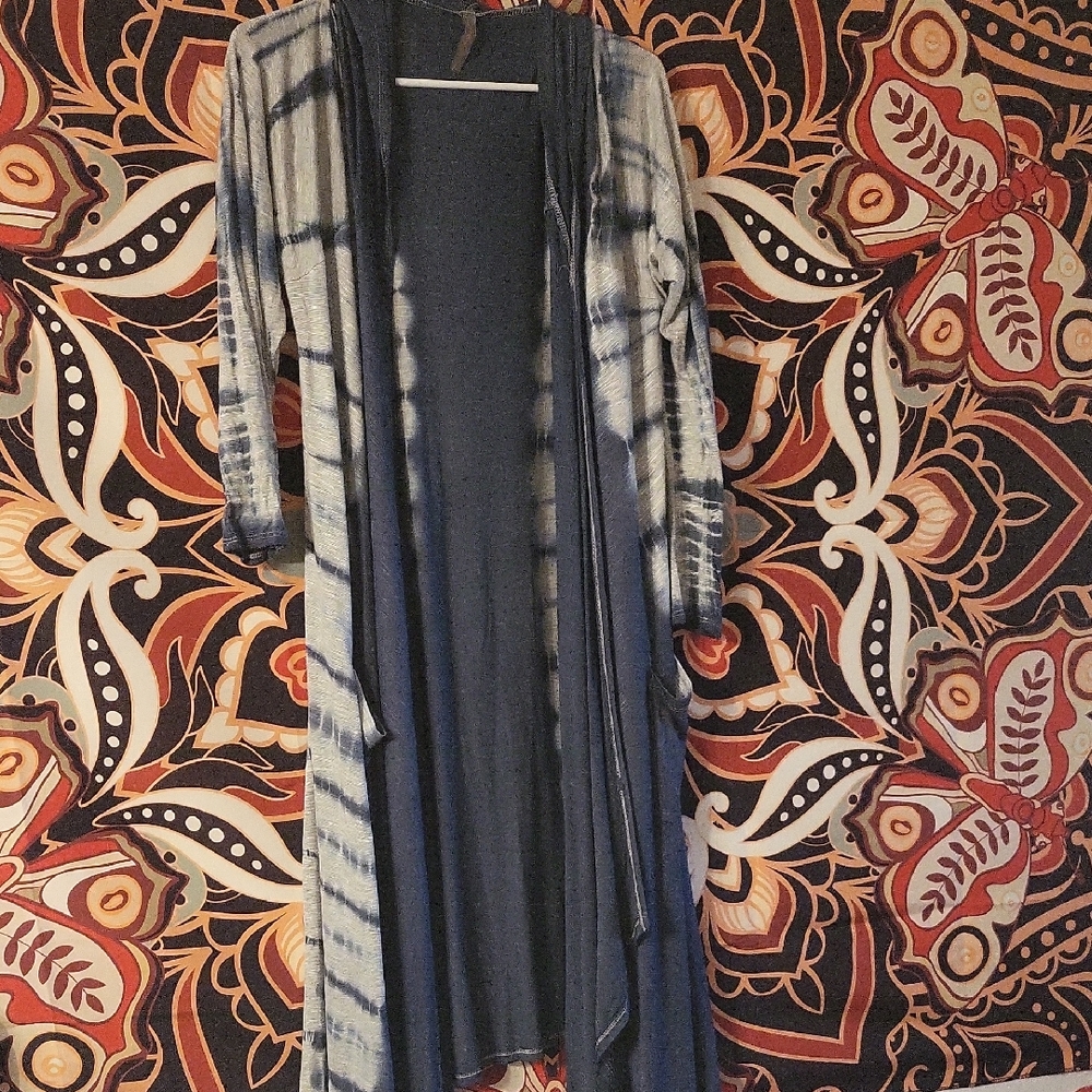 Boho Chic Tie-Dye Long Cardigan